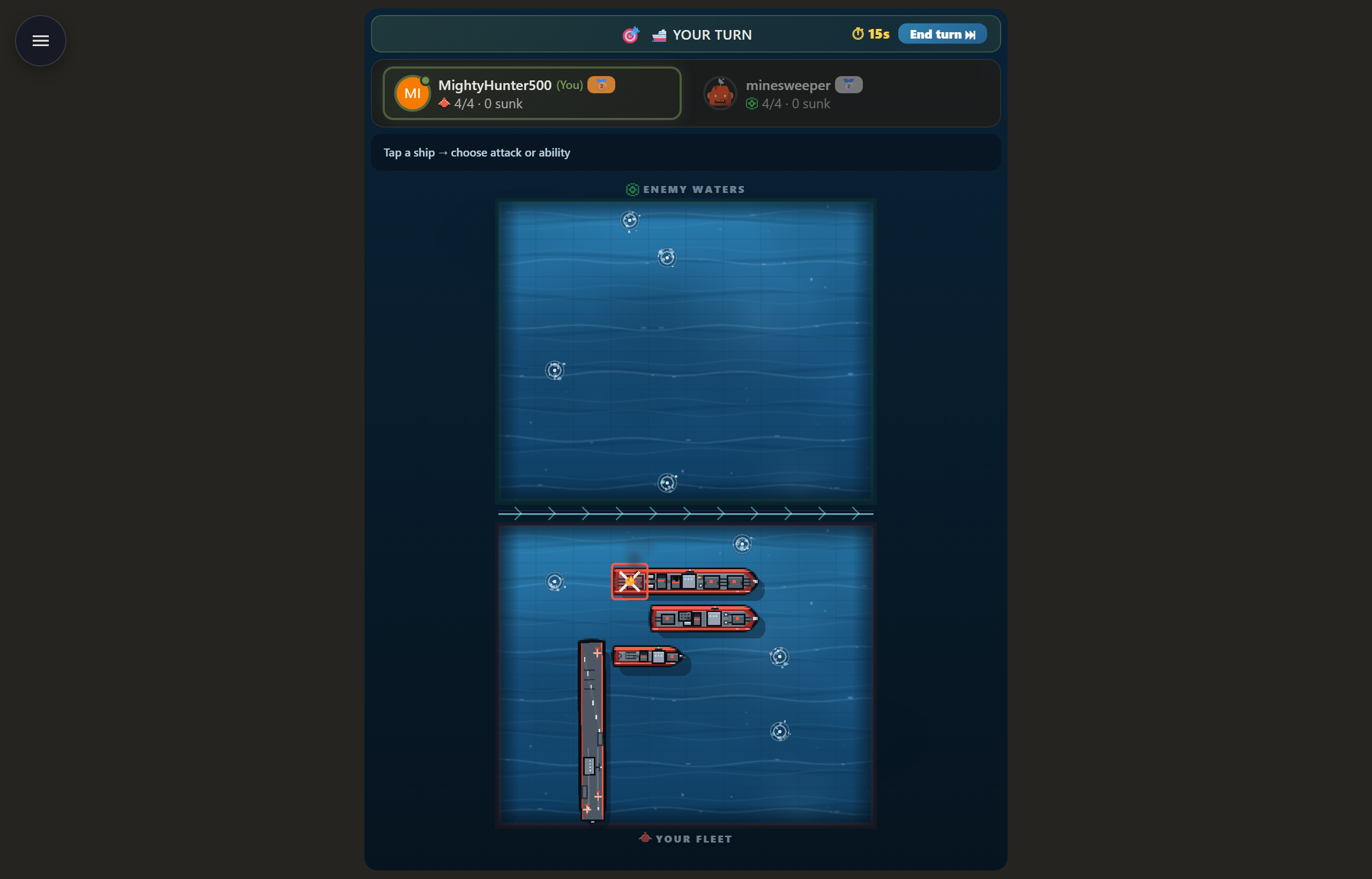 Amiral Battı online — gemi batırma anı